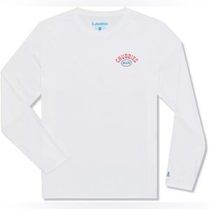 Chubbies Men's Sun Crew Rash Guard in White